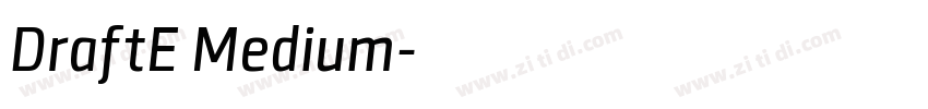 DraftE Medium字体转换